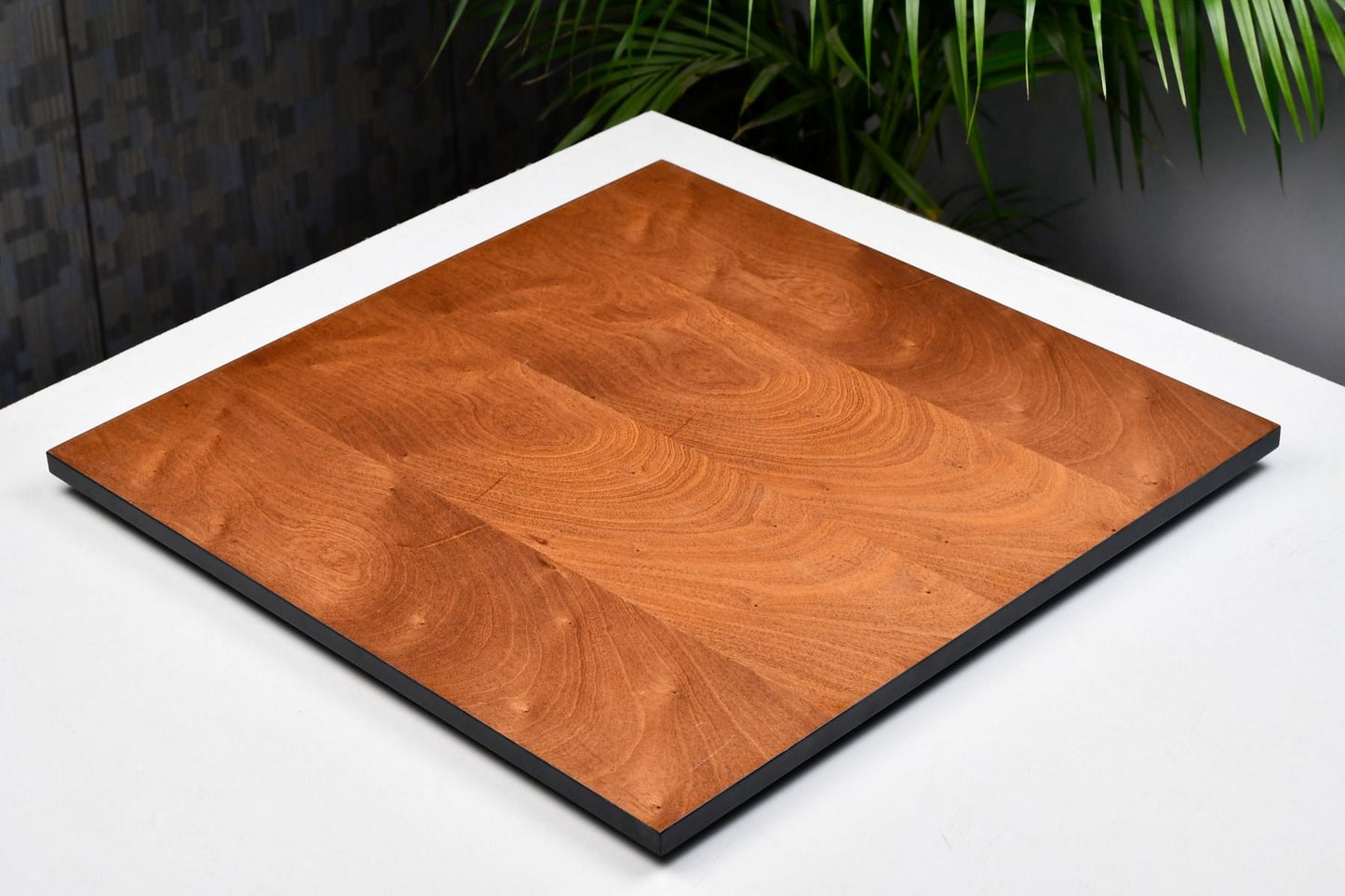 Wooden Deluxe Black Anigre Maple Matte Finish Chess Board 24" - 60 mm