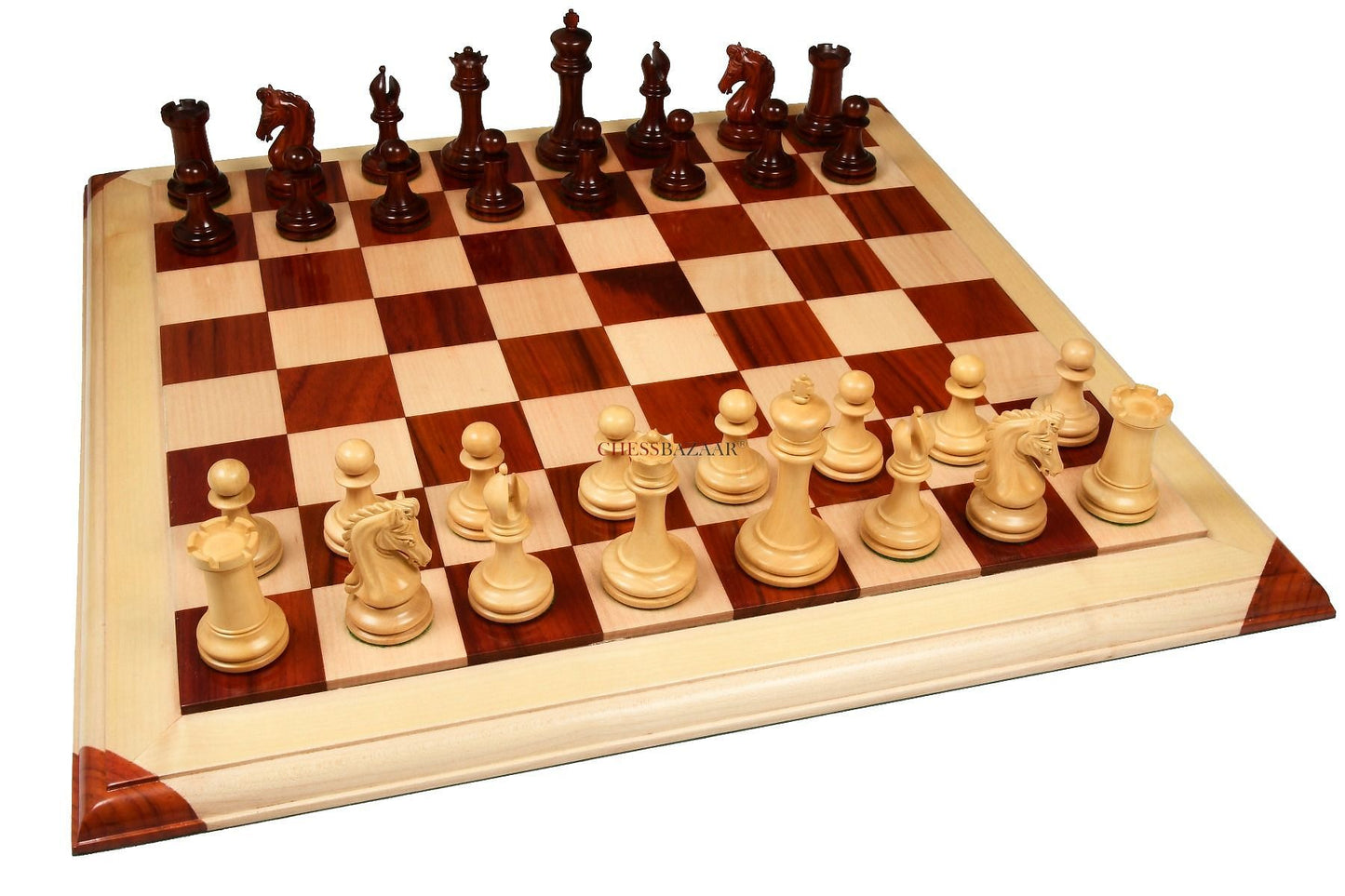 The Imperial Collector Series (Sinquefield Cup 2014) Chess Pieces V2.0 in Bud Rose Wood & Box Wood - 3.75" King