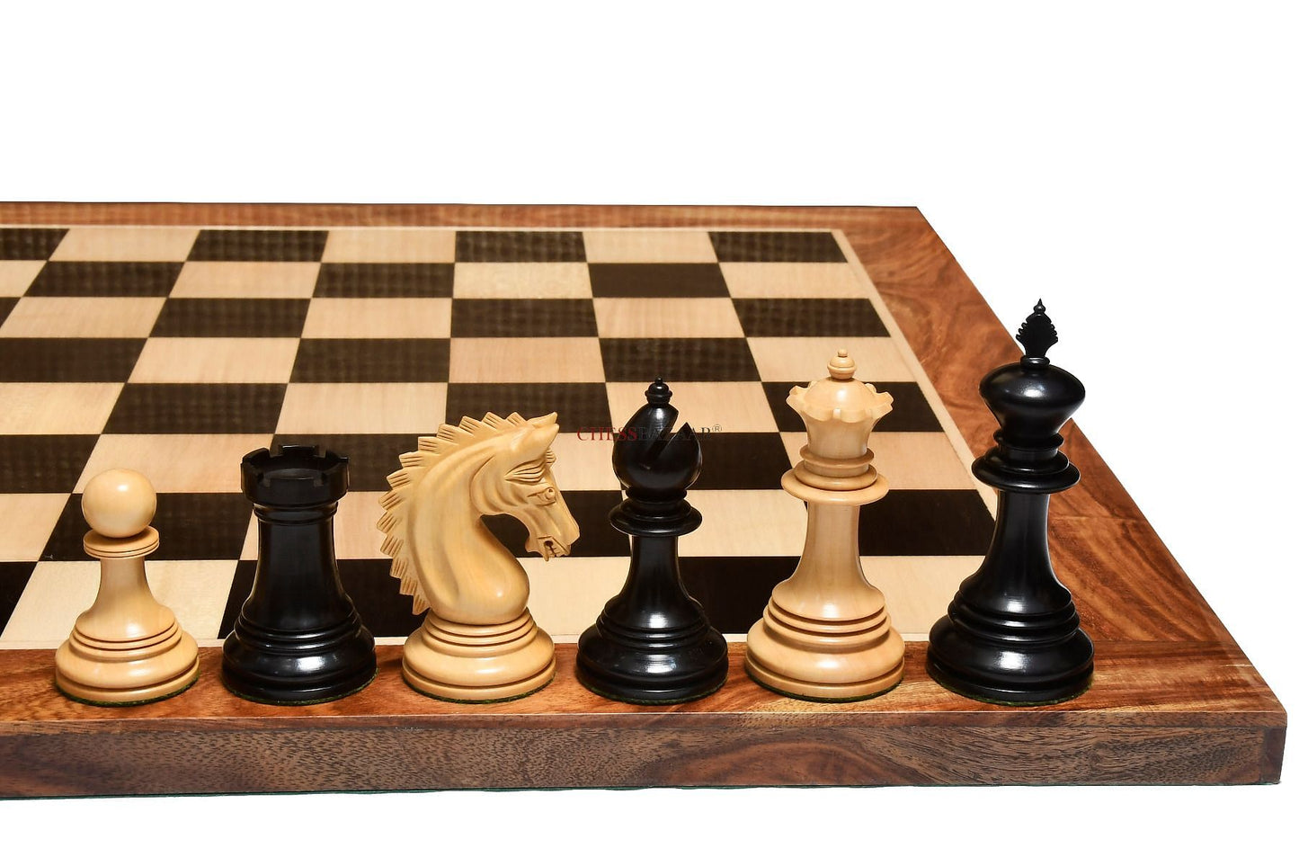 Brown Leatherette Chess Set Storage Box Coffer with Double Tray Fixed Slots for 4.2" - 4.8" Pieces