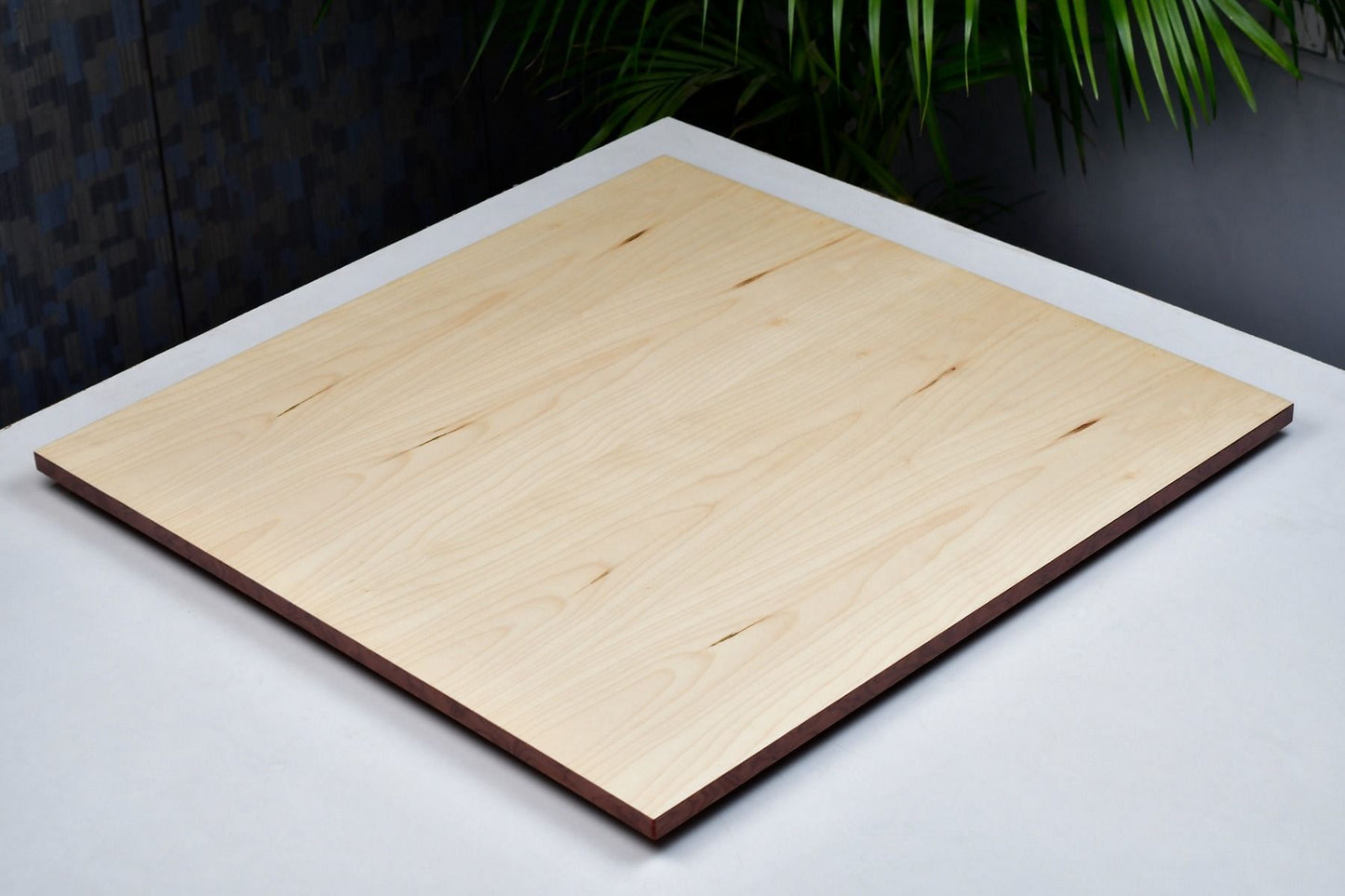 Wooden Red Ash Burl Maple Hi Gloss Finish Chess Board 18" - 45 mm