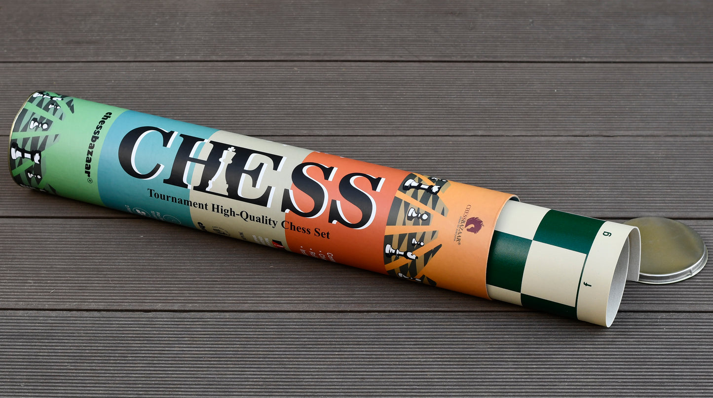 The Checkmate Series Tournament Plastic Chess Set (34 Pieces) Heavily Weighted with Extra Queens - 3.75" King