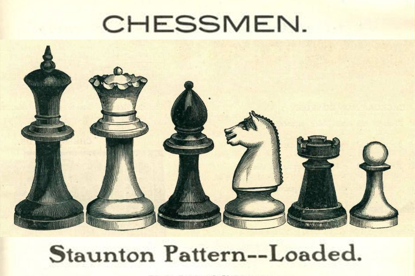 American Chess Company 1904 Reproduction Tournament Chess Set - In Ebony & Boxwood 3.8" King