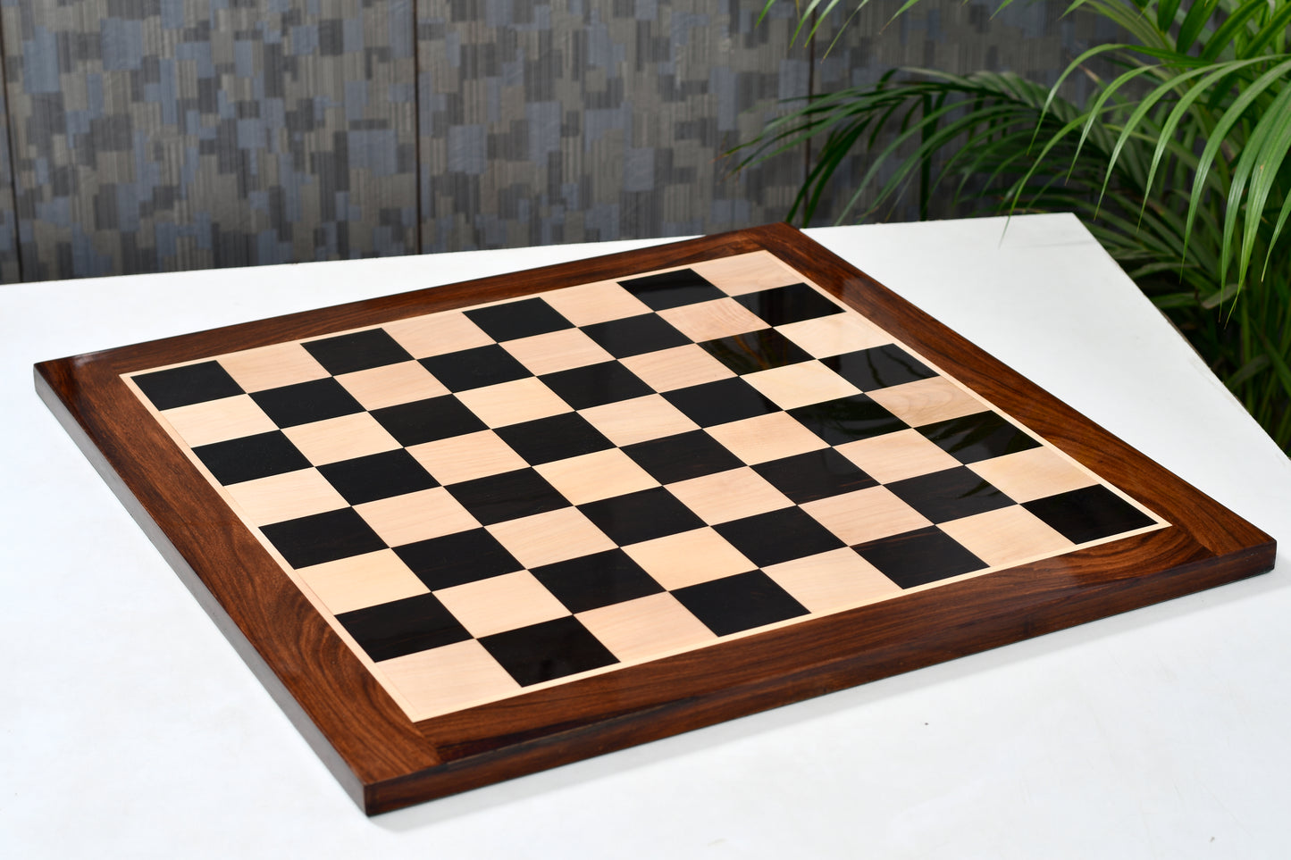 Combo of 2016 Bridle Series Luxury Chess Set with Wooden Board in Ebony Wood / Box Wood - 4.2" King