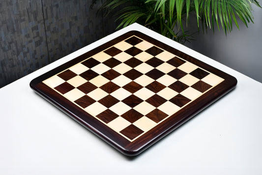 Wooden Chess Board Dark Brown Indian Rosewood 21" - 55 mm