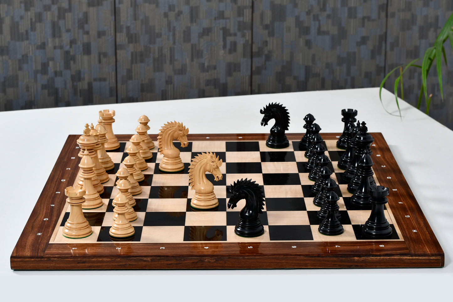 Ferocious Elite Series Chess Pieces in Ebony / Boxwood - 4.45" King