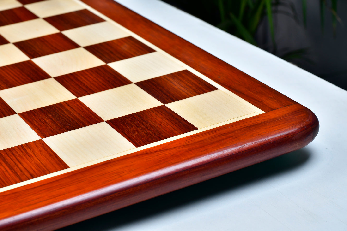 Wooden Chess Board Blood Red Bud Rose Wood 19" - 50 mm