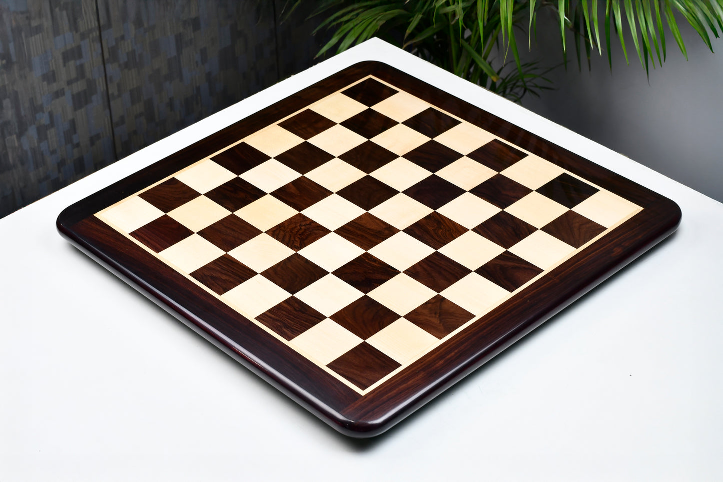 Wooden Chess Board Dark Brown Indian Rosewood 21" - 55 mm
