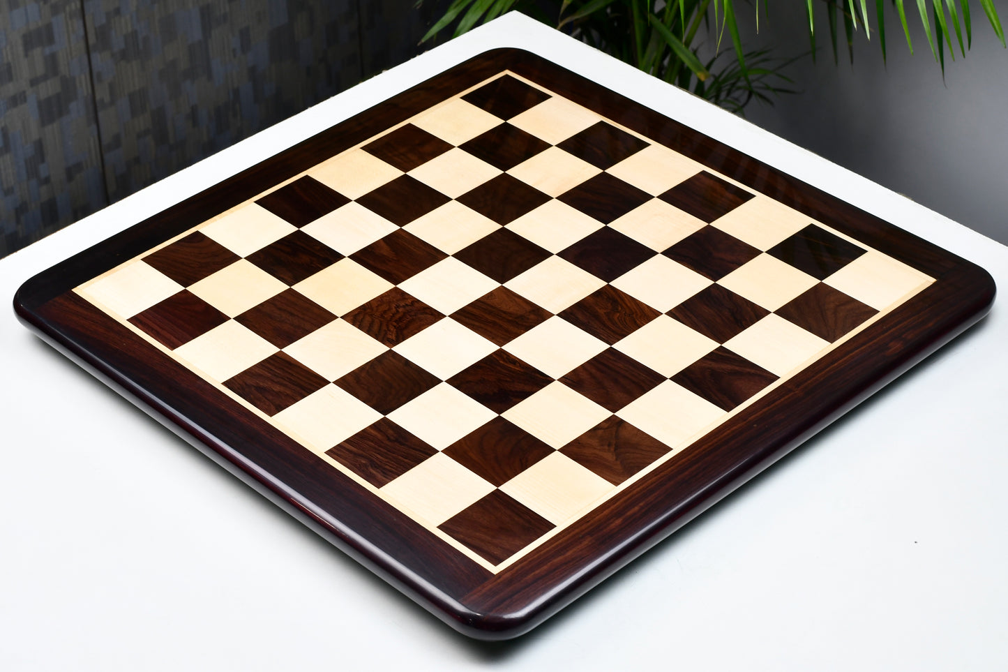 Wooden Chess Board Dark Brown Indian Rosewood 21" - 55 mm