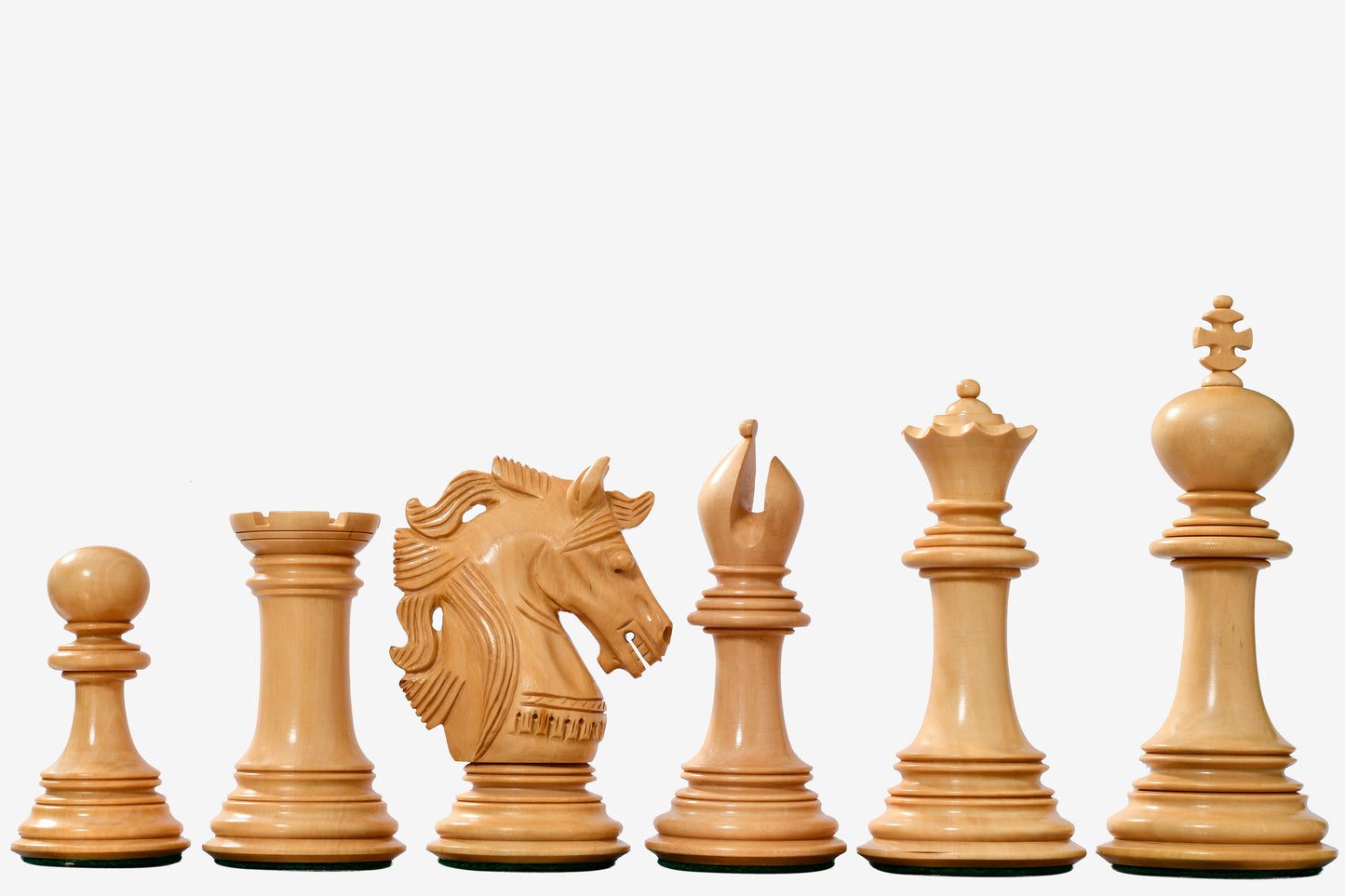 The Crown Heritage Series – A Regal Collection of Luxury Chess Pieces in Ebony Wood & Natural Boxwood 4.3” King