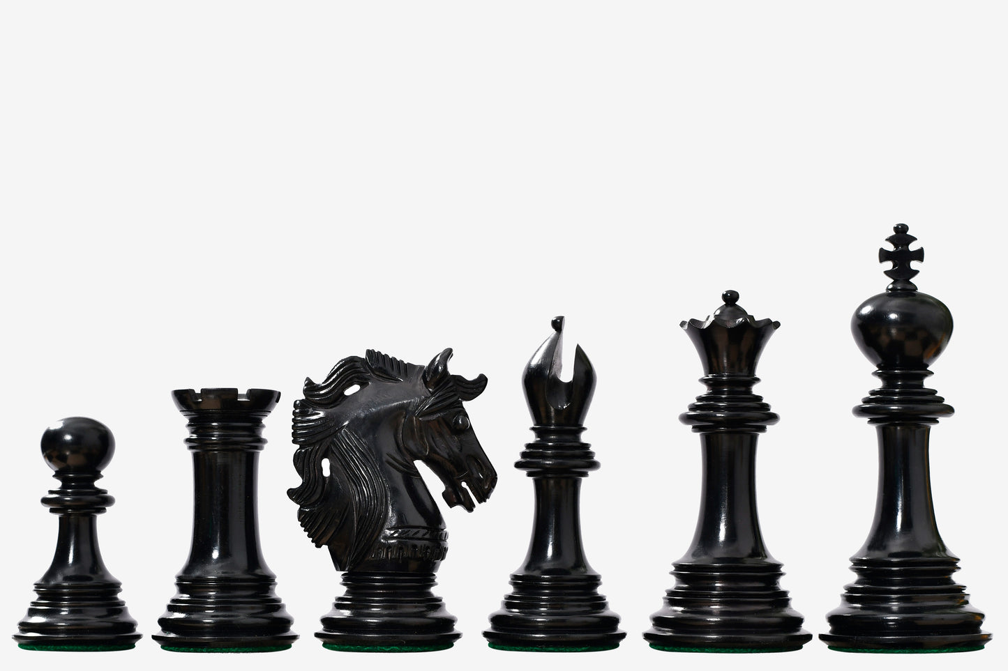 The Crown Heritage Series – A Regal Collection of Luxury Chess Pieces in Ebony Wood & Natural Boxwood 4.3” King