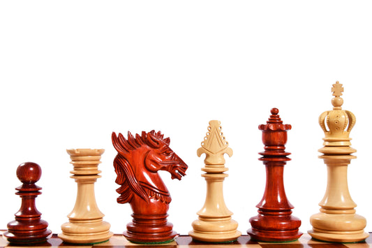 The Dragon Knight Series Wooden Chess Pieces Carved in Budrosewood  / Box Wood - 4.7" King