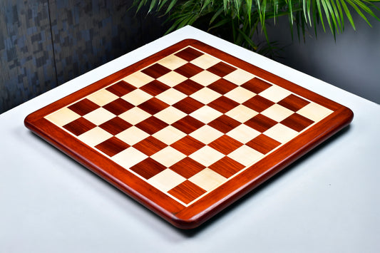 Wooden Chess Board Blood Red Bud Rose Wood 21" - 55 mm