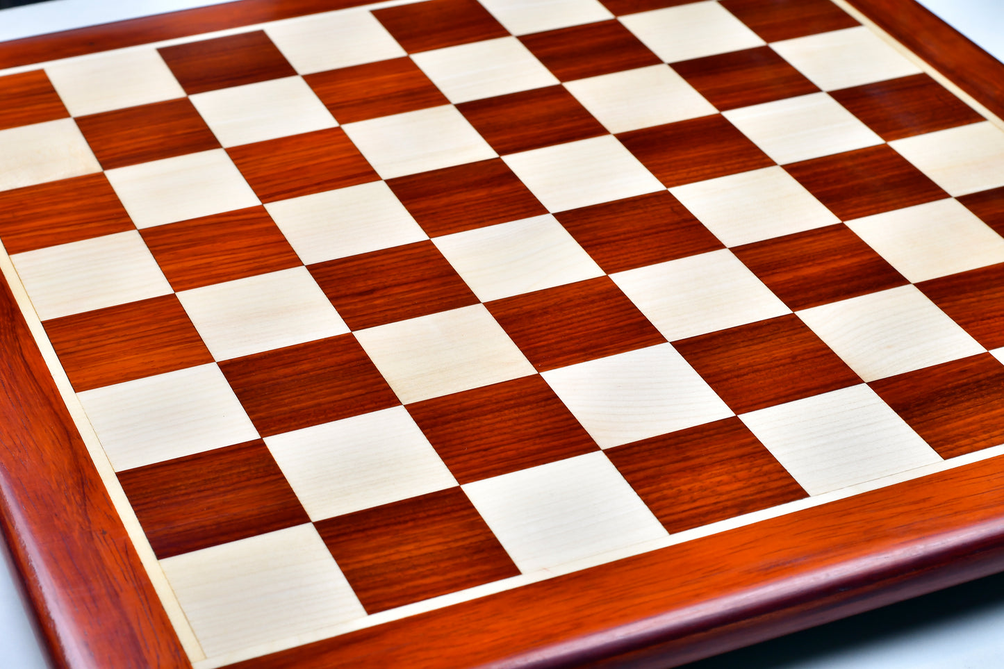 Wooden Chess Board Blood Red Bud Rose Wood 19" - 50 mm