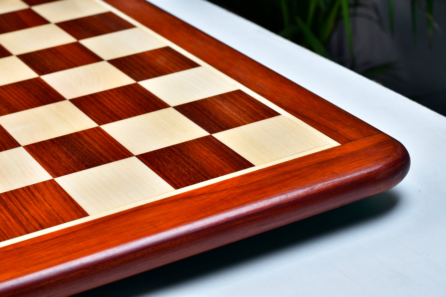Wooden Chess Board Blood Red Bud Rose Wood 19" - 50 mm