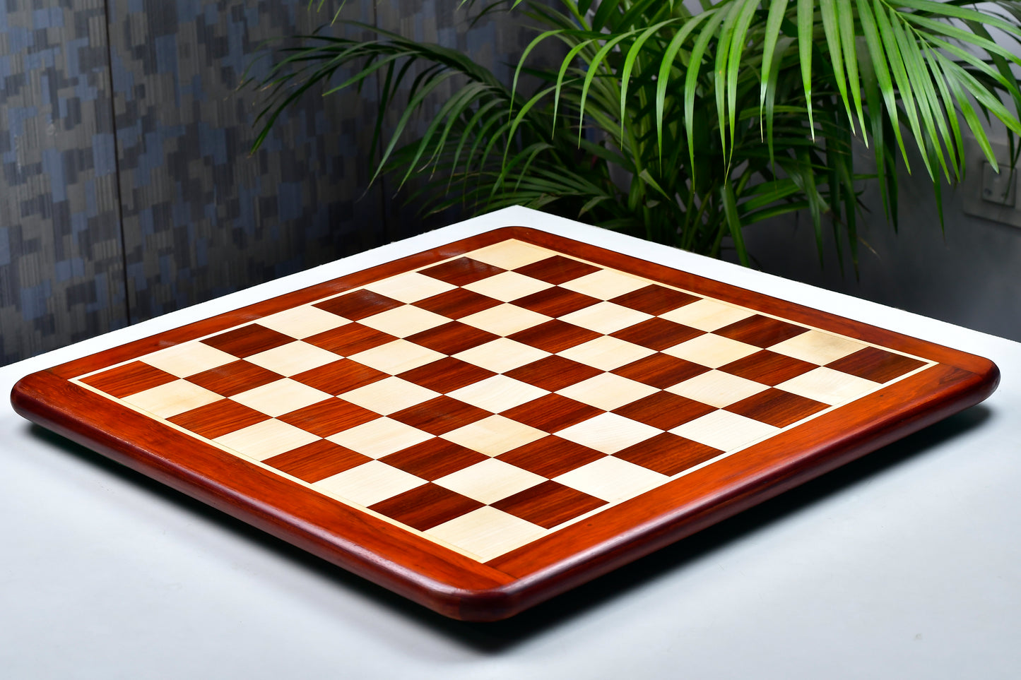 Wooden Chess Board Blood Red Bud Rose Wood 19" - 50 mm