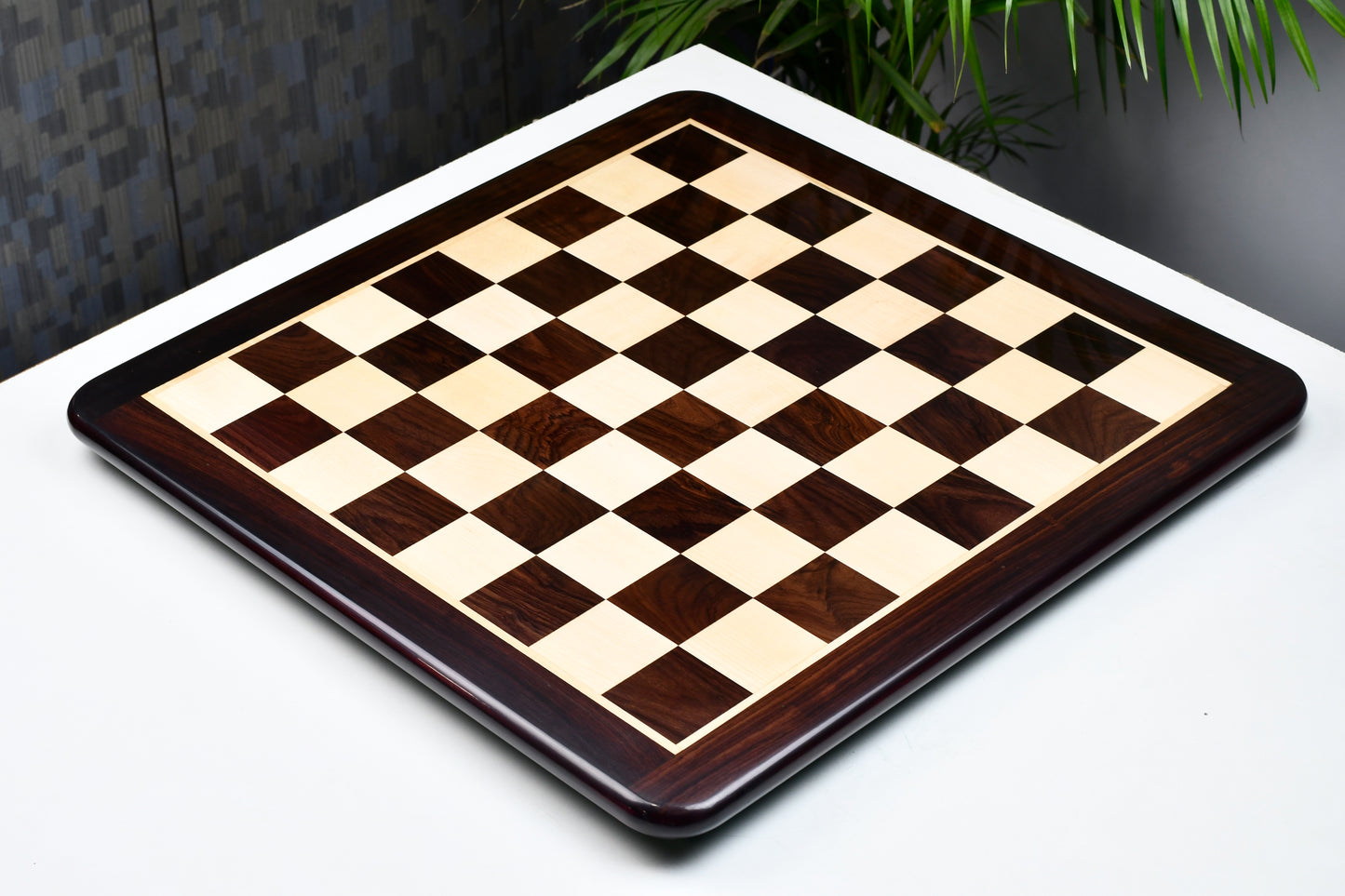 Wooden Chess Board Dark Brown Indian Rosewood 21" - 55 mm