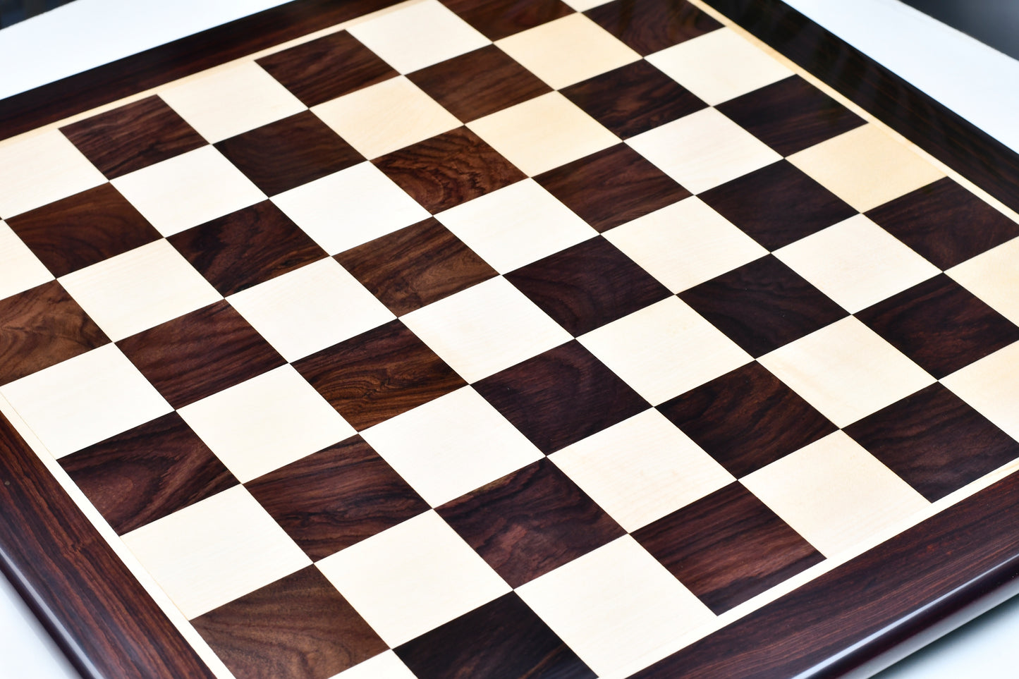 Wooden Chess Board Dark Brown Indian Rosewood 21" - 55 mm