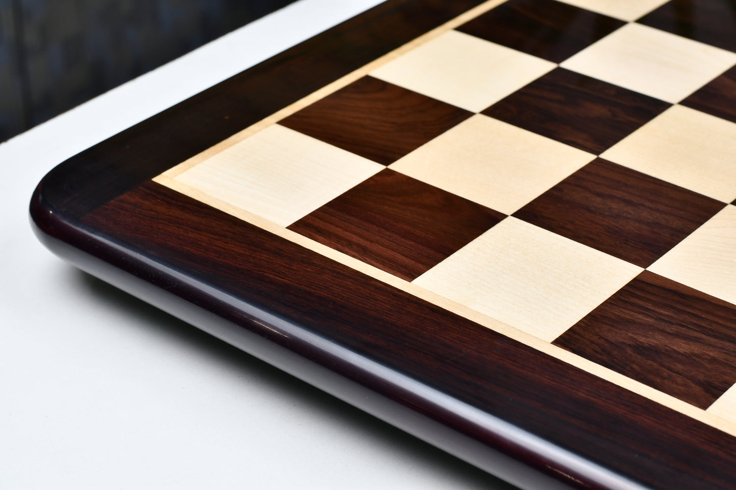 Wooden Chess Board Dark Brown Indian Rosewood 21" - 55 mm