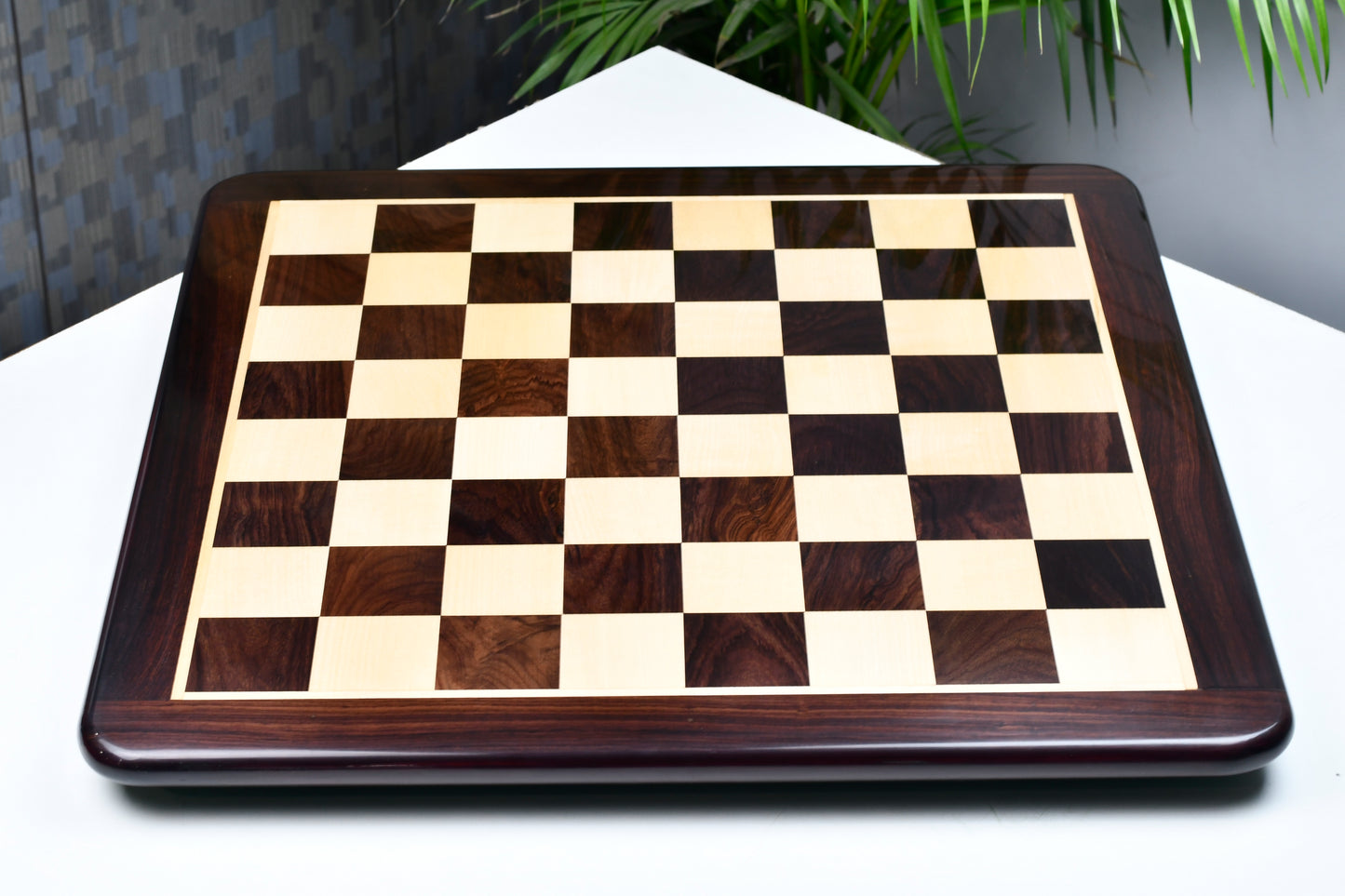 Wooden Chess Board Dark Brown Indian Rosewood 21" - 55 mm