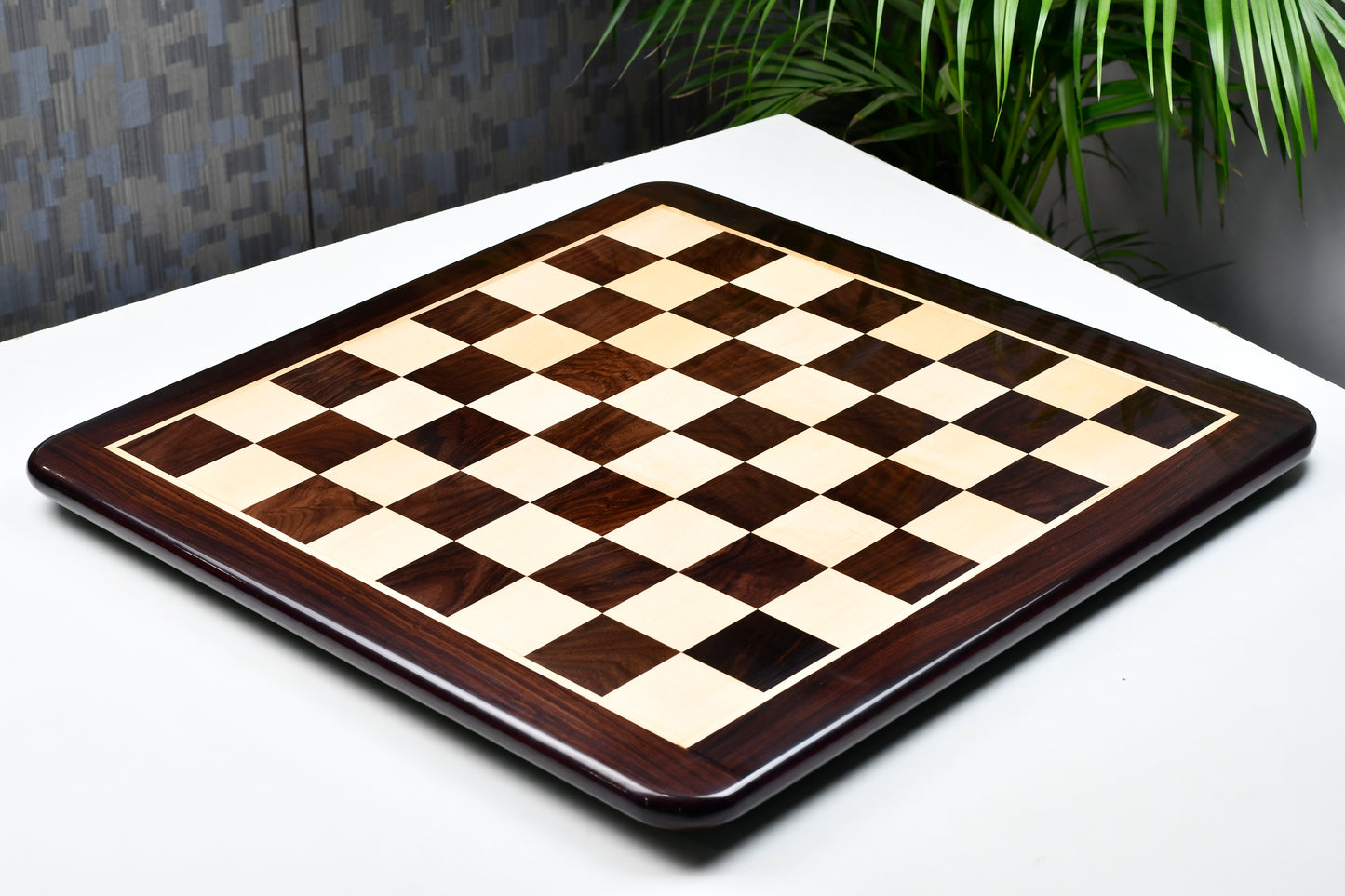 Wooden Chess Board Dark Brown Indian Rosewood 21" - 55 mm