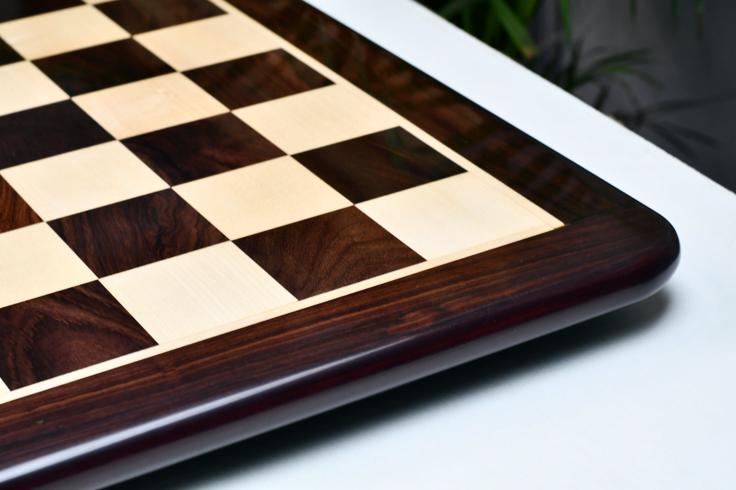 Wooden Chess Board Dark Brown Indian Rosewood 21" - 55 mm