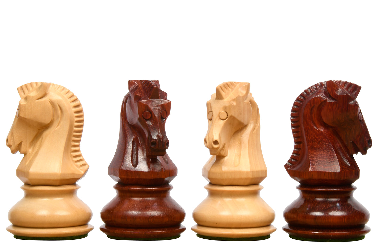 1950 Repro Dubrovnik Bobby Fischer Chessmen V3.0 in Bud Rosewood/Boxwood - 3.7" King with Board