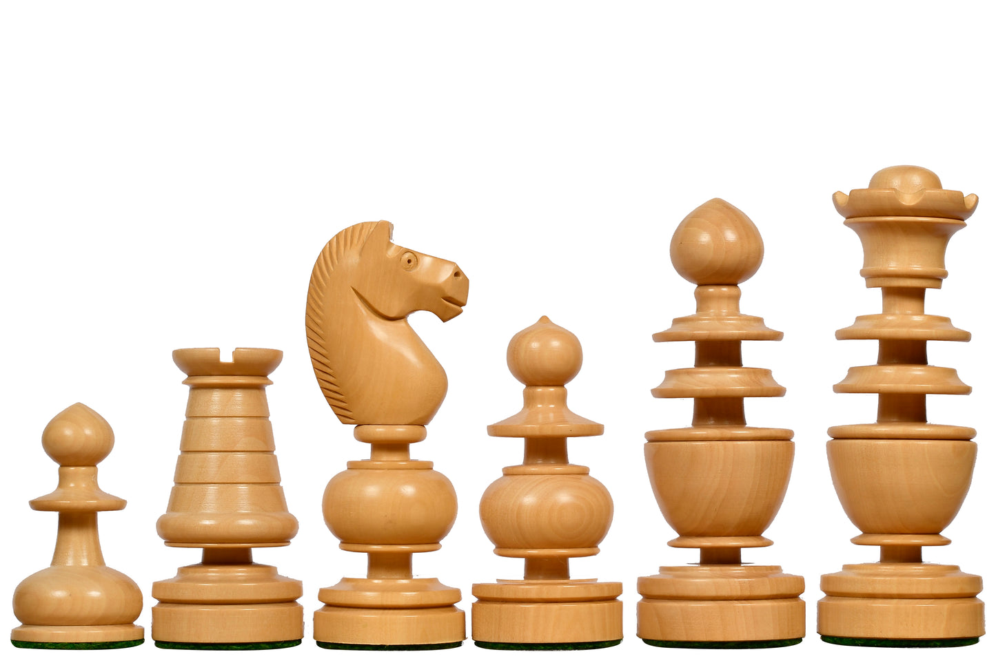 Reproduced Antique Series French Regency Chess Pieces in Bud Rosewood & Boxwood - 4.2" King