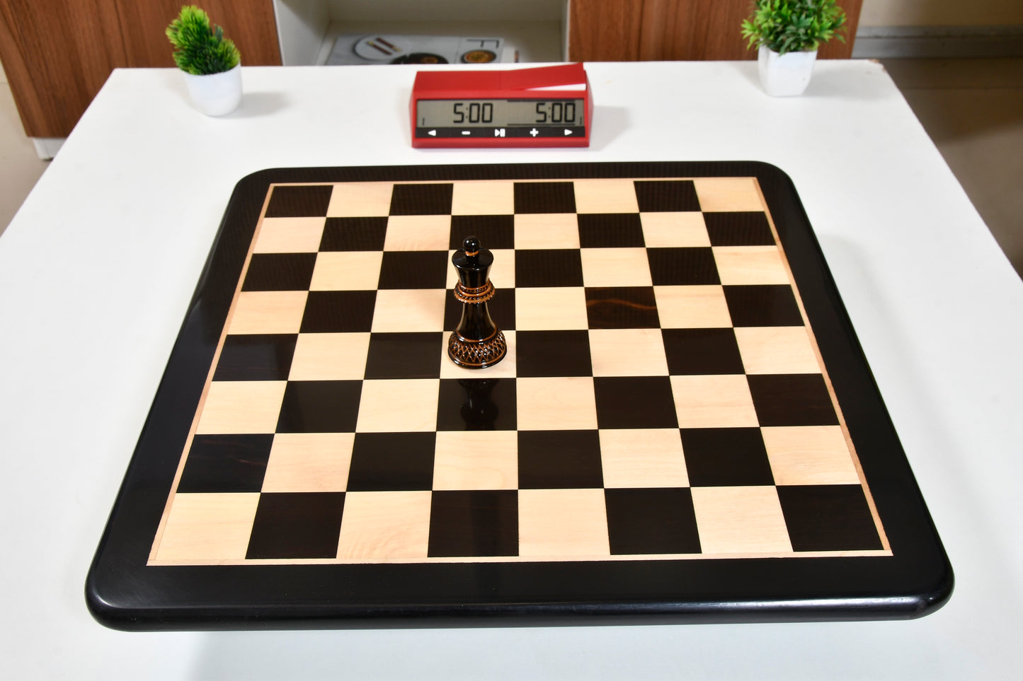 Wooden Chess Board Ebony Wood 19" - 50 mm