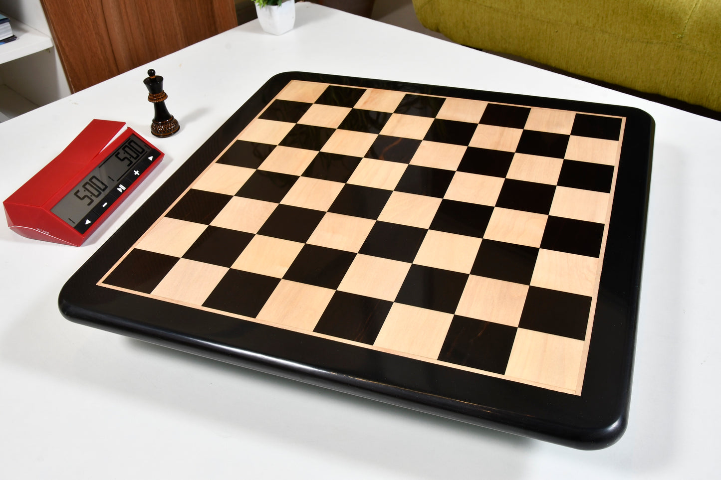 Wooden Chess Board Ebony Wood 19" - 50 mm