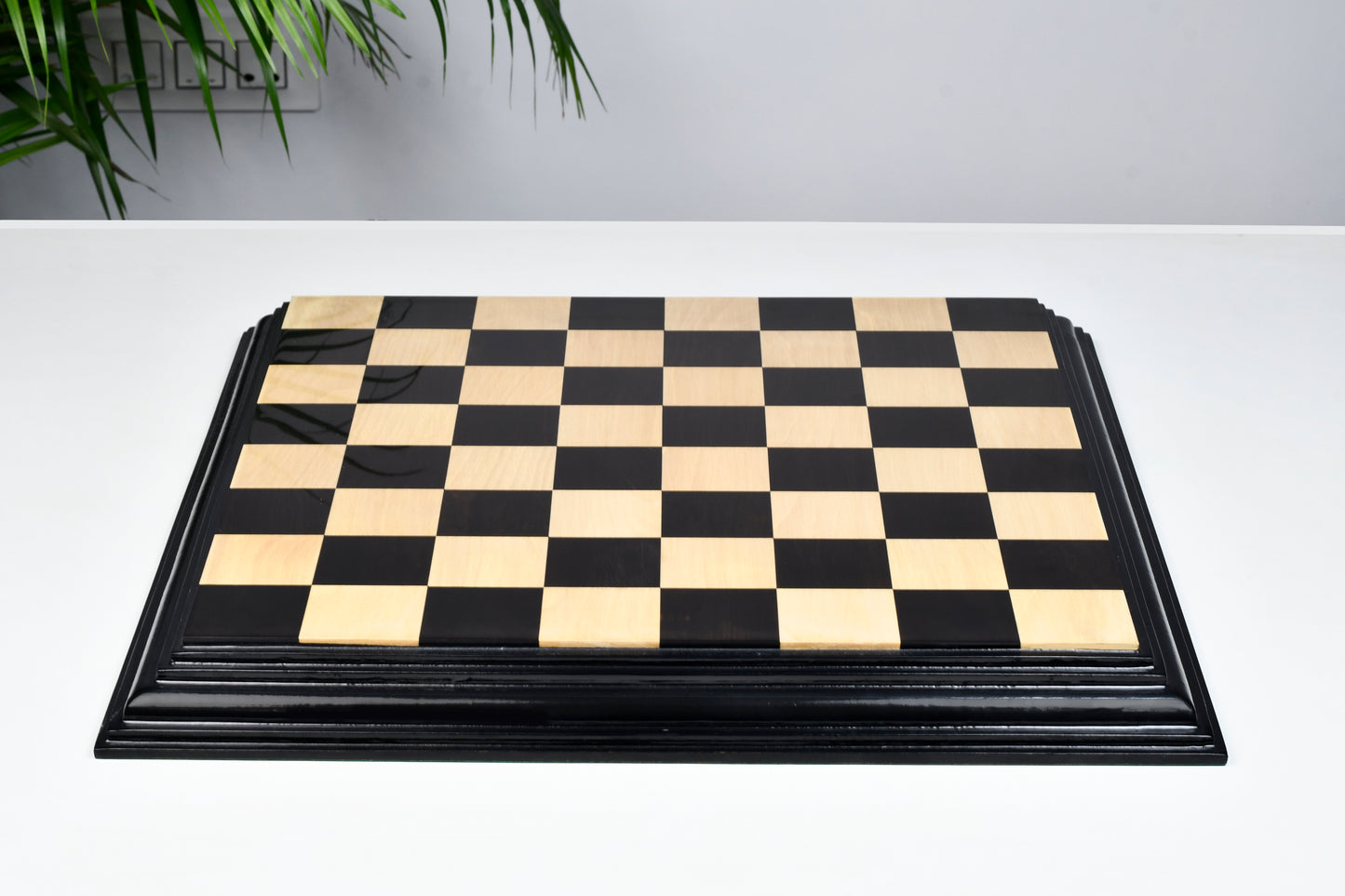 Luxury Chess Board Ebony Box Wood - 21" 55 mm square