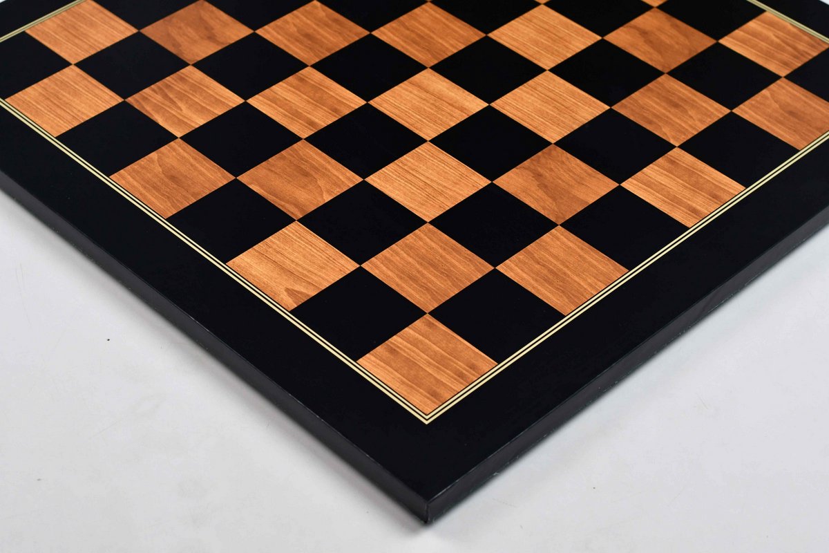 Golden Brown Wood Grain Tournament Chess Board 21" 57 mm Squares