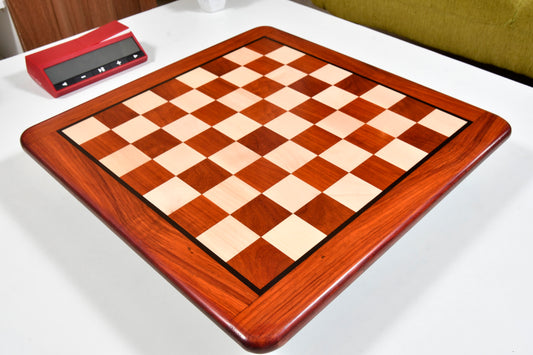 Wooden Chess Board Blood Red Bud Rose Wood 18" - 45 mm