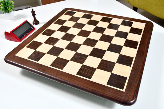 Wooden Chess Board Dark Brown Indian Rosewood 21" - 55 mm