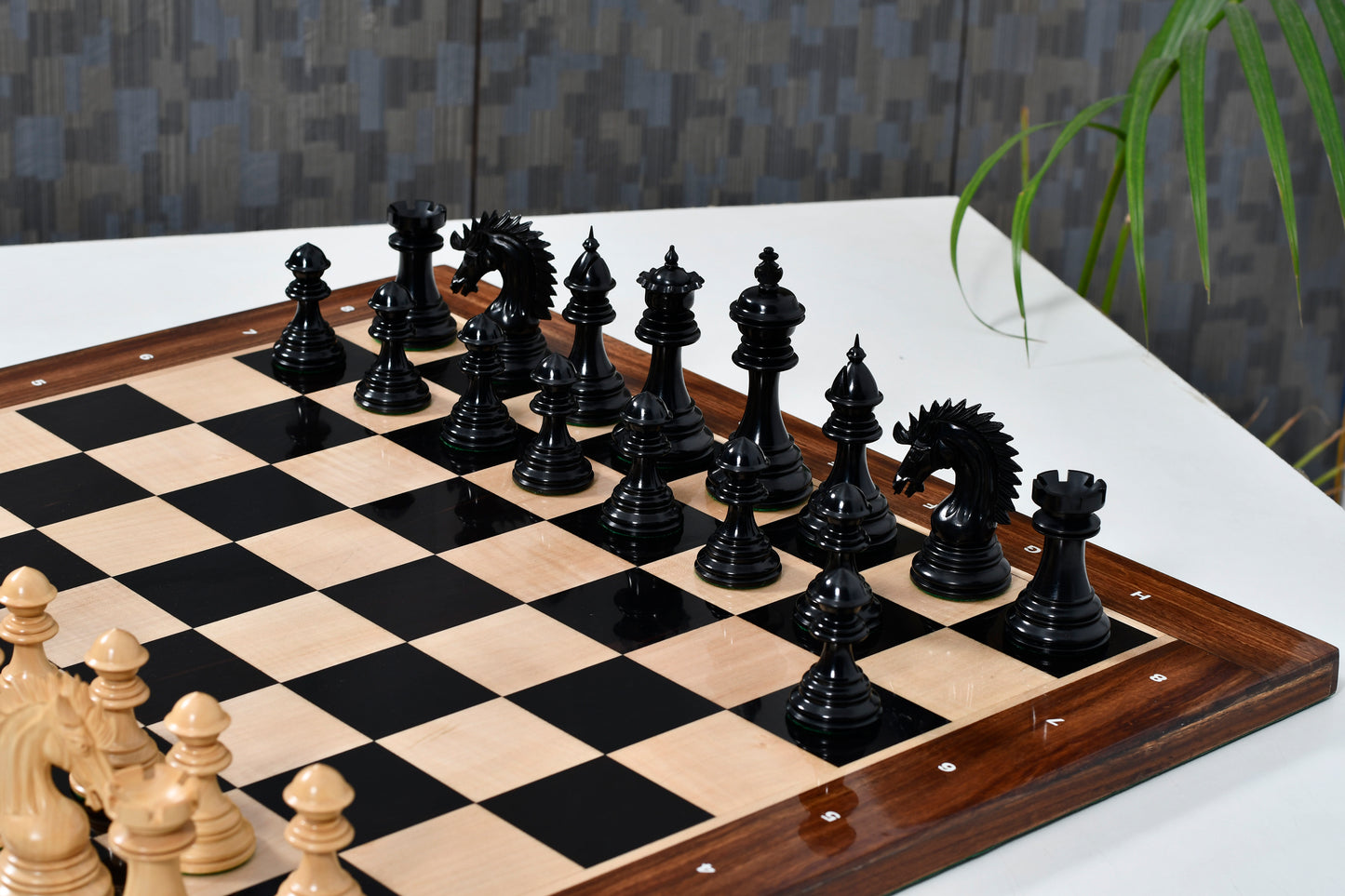 Ferocious Elite Series Chess Pieces in Ebony / Boxwood - 4.45" King