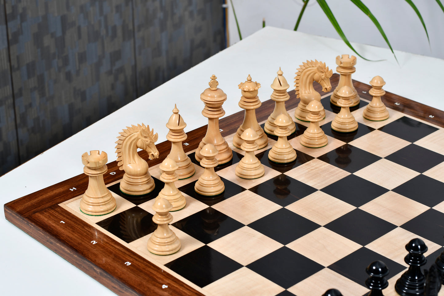 Ferocious Elite Series Chess Pieces in Ebony / Boxwood - 4.45" King