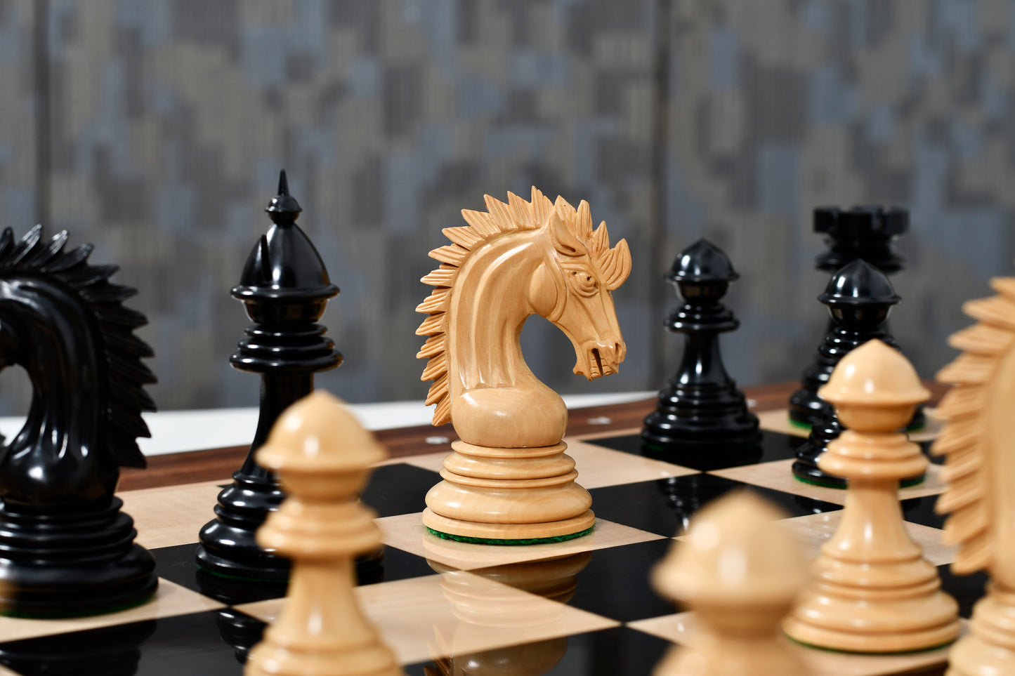 Ferocious Elite Series Chess Pieces in Ebony / Boxwood - 4.45" King