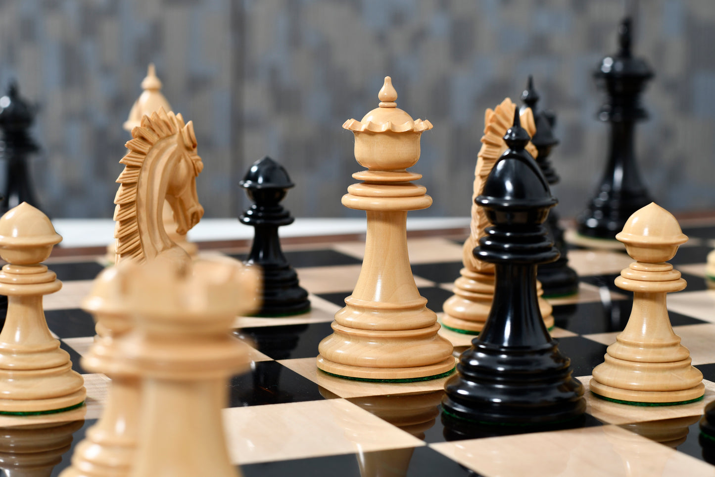 Ferocious Elite Series Chess Pieces in Ebony / Boxwood - 4.45" King