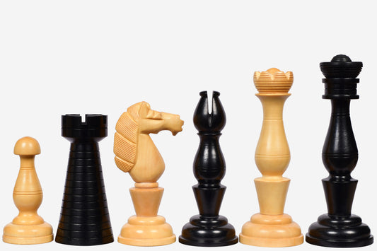 The Grand Divan Chess Pieces from the Famous Simpson's-in-the-Strand in Ebony & Boxwood - 4.2" King