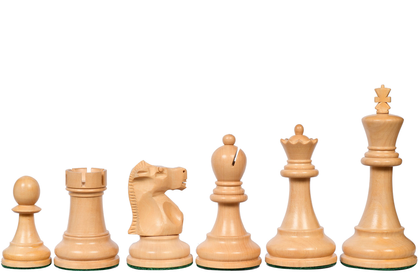 1972 Repro Fischer-Spassky Pattern Chess Pieces V2.0 in Rosewood / Boxwood - 3.75" King with Board