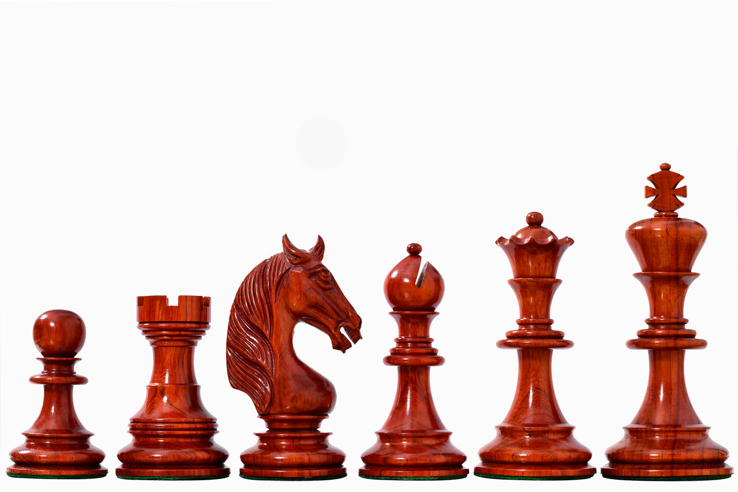 The Monarch’s Gambit Handcrafted Luxury Chess Pieces – in Bud Rosewood & Boxwood 4.4" King
