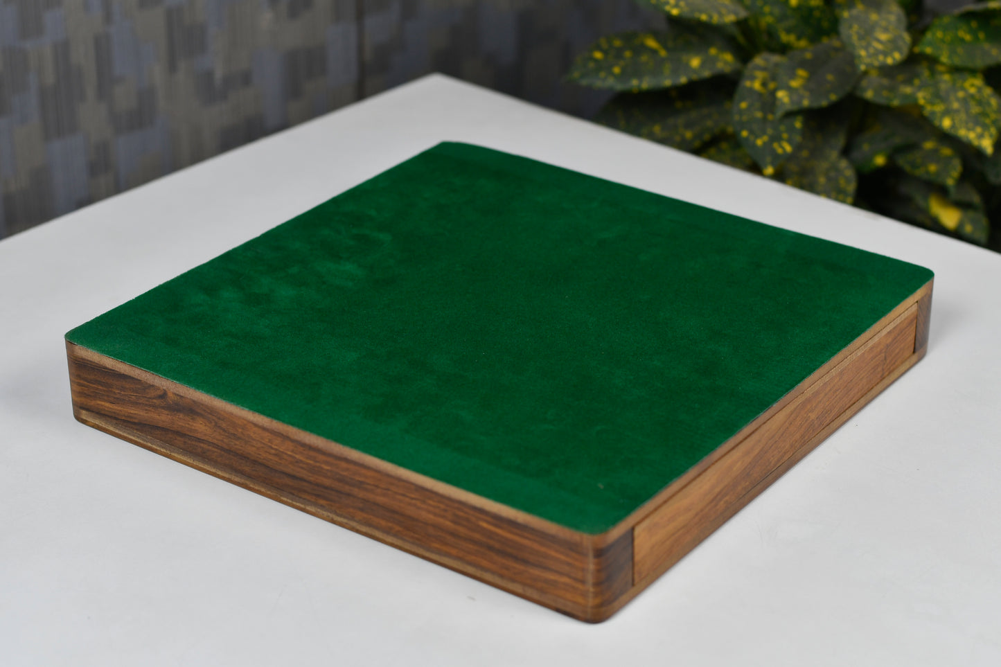 12-Inch Travel Magnetic Chess Set with Drawer Storage – Matte Padauk Wood, Extra Queens