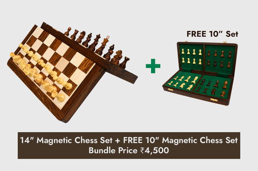Buy 14" Magnetic Chess Set & Get a FREE 10" Magnetic Chess Set