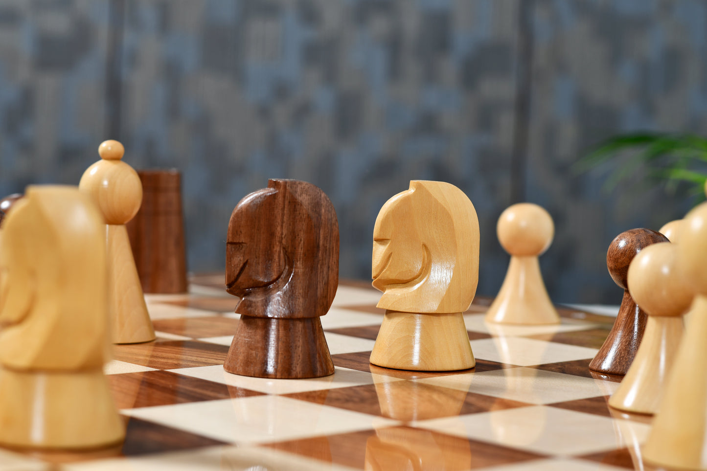 The Australian War Memorial Reproduced Chess Pieces by ACF in Sheesham & Natural Boxwood / King Base Stamping - 3.5" King
