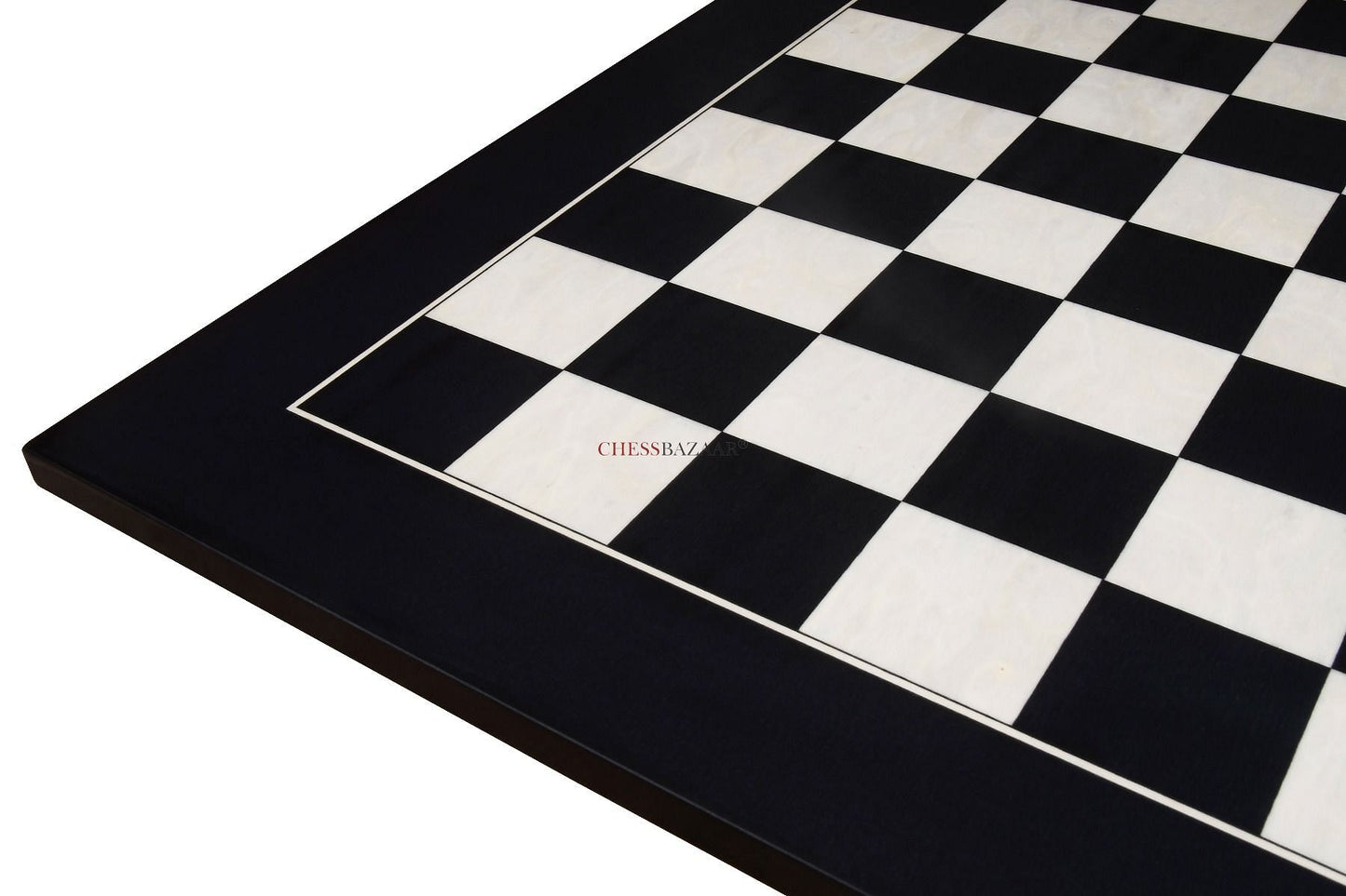 Wooden Deluxe Black Anigre Maple Matte Finish Chess Board 24" - 60 mm