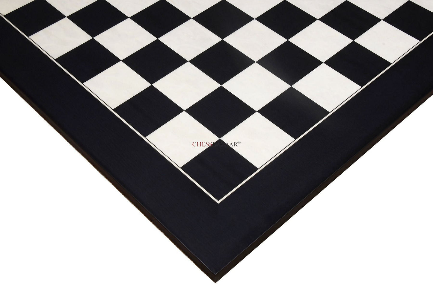 Wooden Deluxe Black Anigre Maple Matte Finish Chess Board 24" - 60 mm