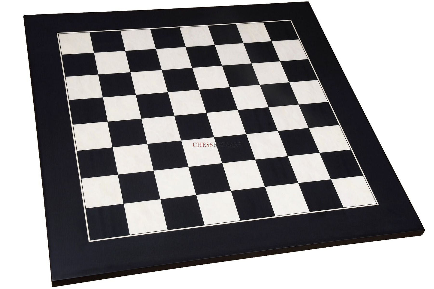 Wooden Deluxe Black Anigre Maple Matte Finish Chess Board 24" - 60 mm