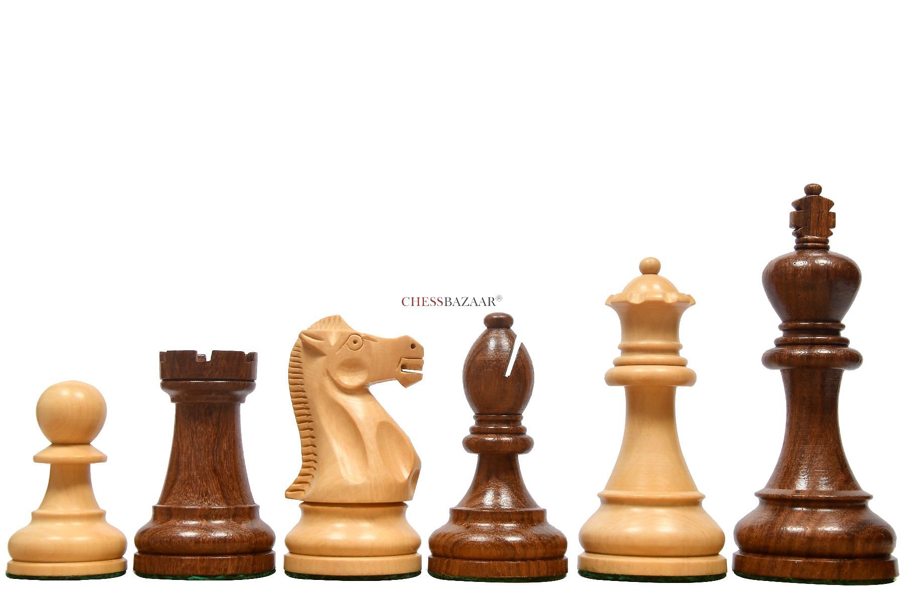 The American Staunton Series Weighted Tournament Chess Pieces in Shees ...