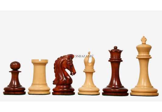 The Imperial Collector Series (Sinquefield Cup 2014) Chess Pieces V2.0 in Bud Rose Wood & Box Wood - 3.75" King