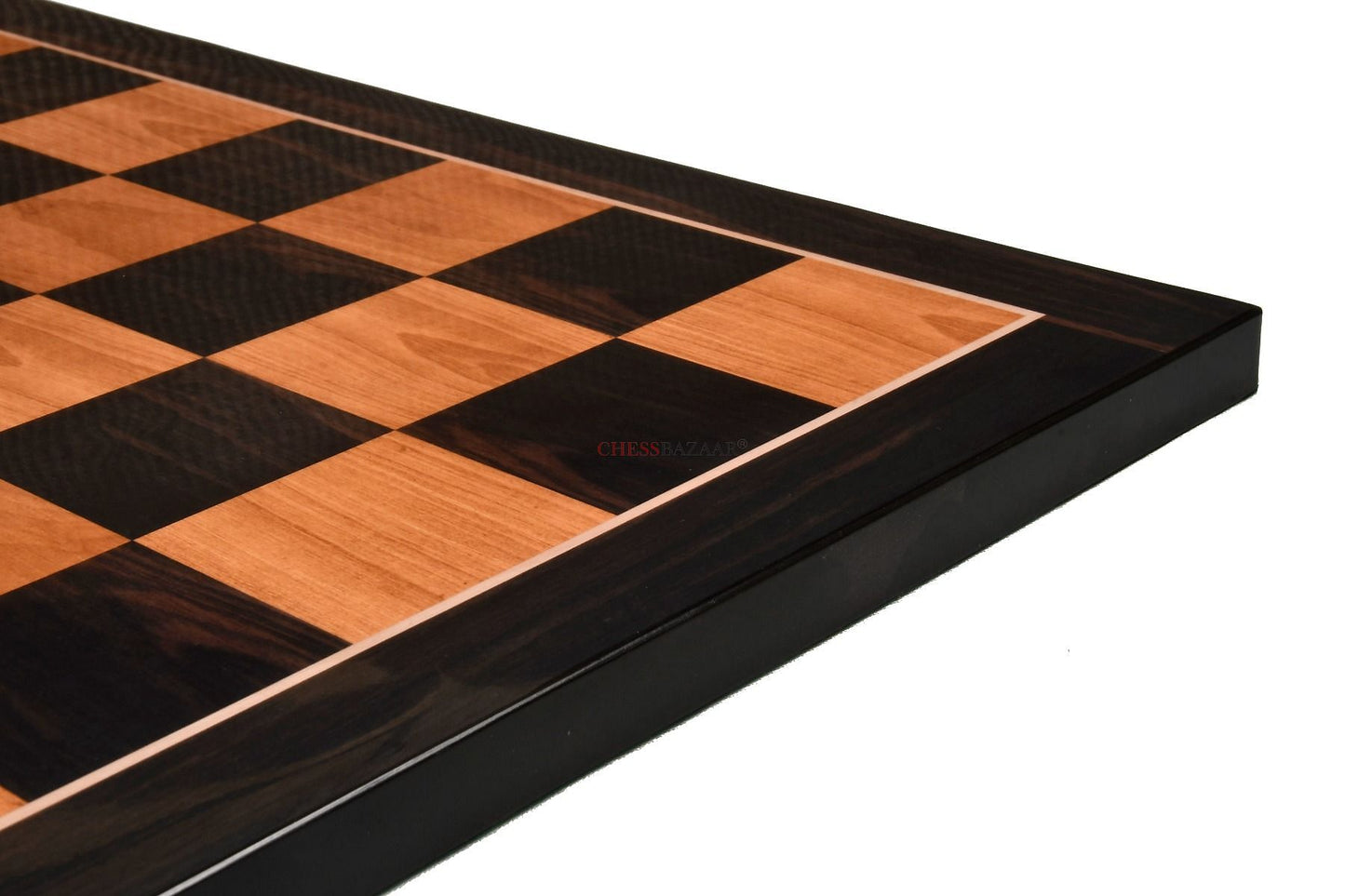 Wooden Printed Chess Board in Antique & Ebony Wood Look 21" - 55 mm