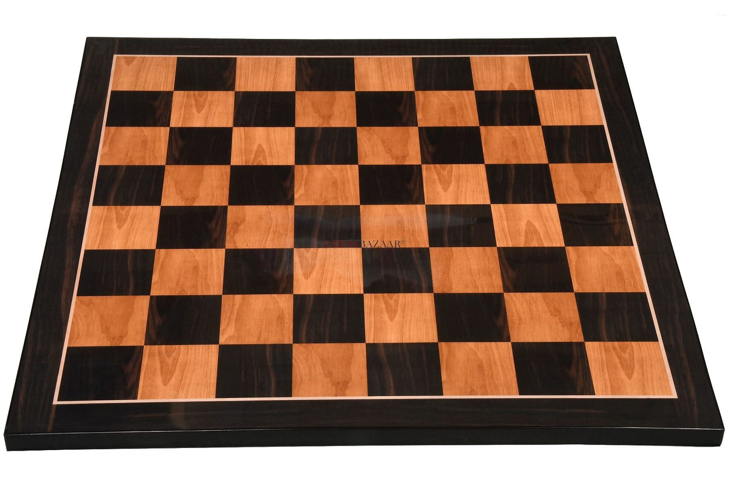 Wooden Printed Chess Board in Antique & Ebony Wood Look 21" - 55 mm